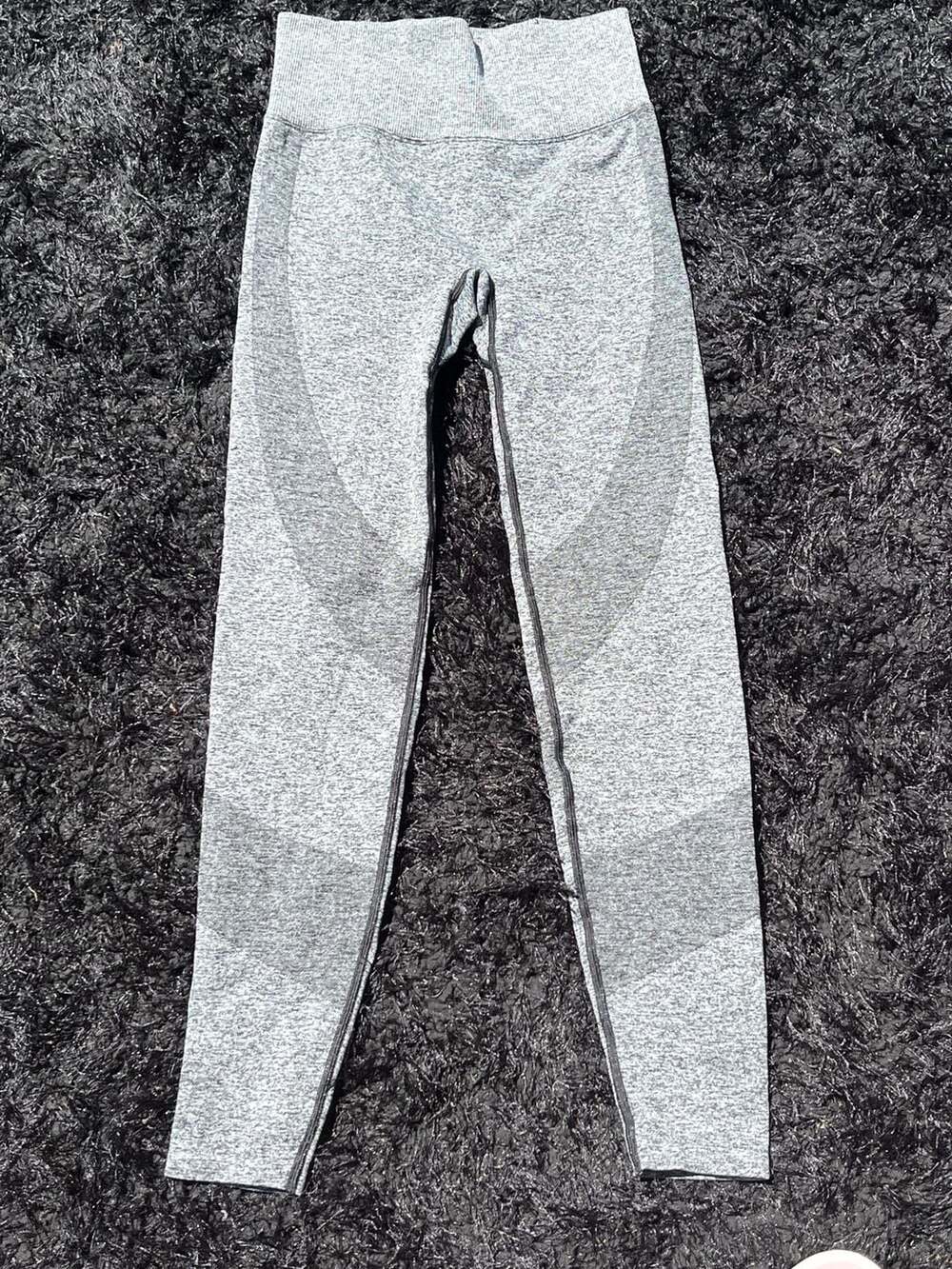 PINK Active Seamless High-Waisted Leggings Gray Size XS